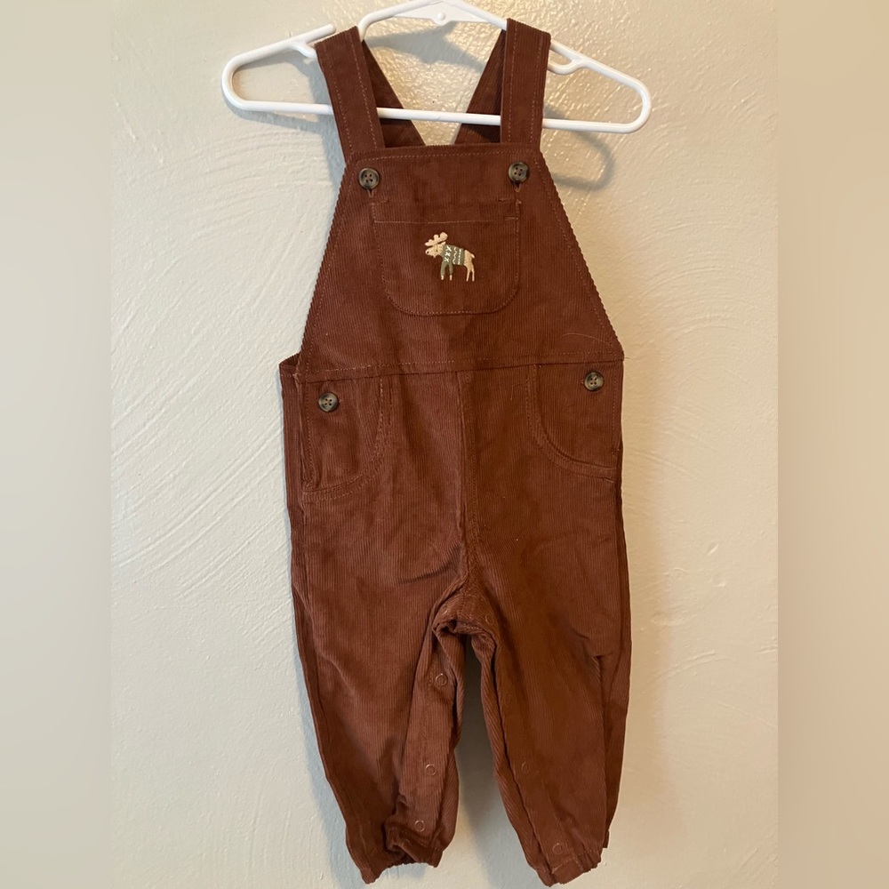 NWOT Carters Brown Cord Bibs